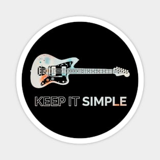 Keep It Simple Offset Style Electric Guitar Texture Magnet